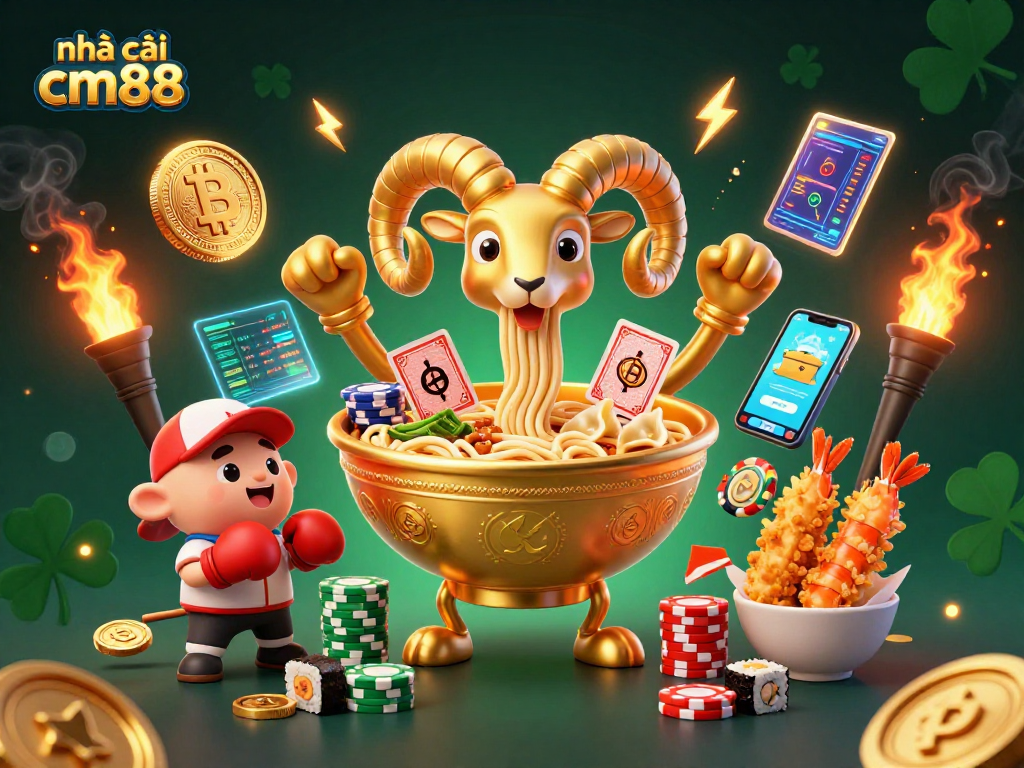 Engage with nhà cái cm88 by playing cards and stacking chips at a vibrant casino scene.