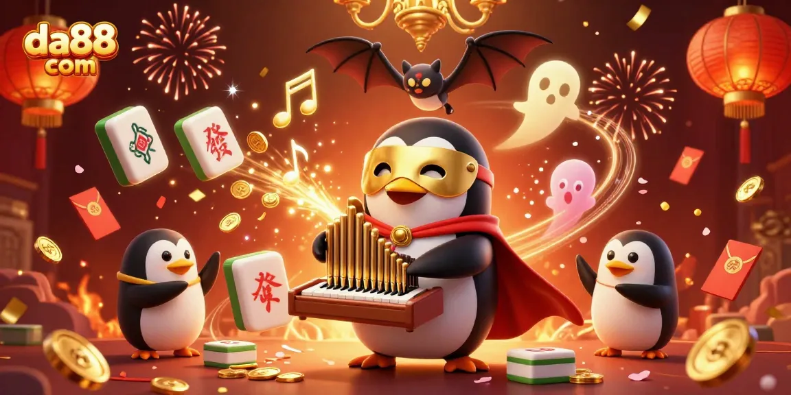 Experience engaging games with da88 com, featuring 3D characters and festive casino elements.