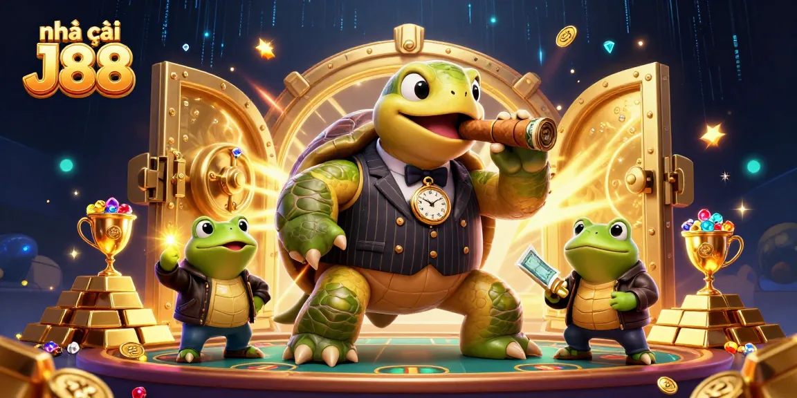 Experience big wins at nhà cái J88 with our vibrant 3D casino scene featuring captivating characters and elements.