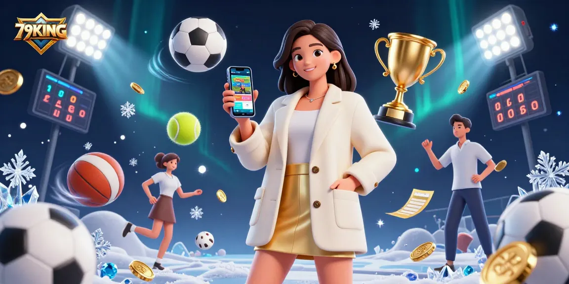 Experience the thrill of betting with 79KING's engaging sports betting app in a vibrant setting.
