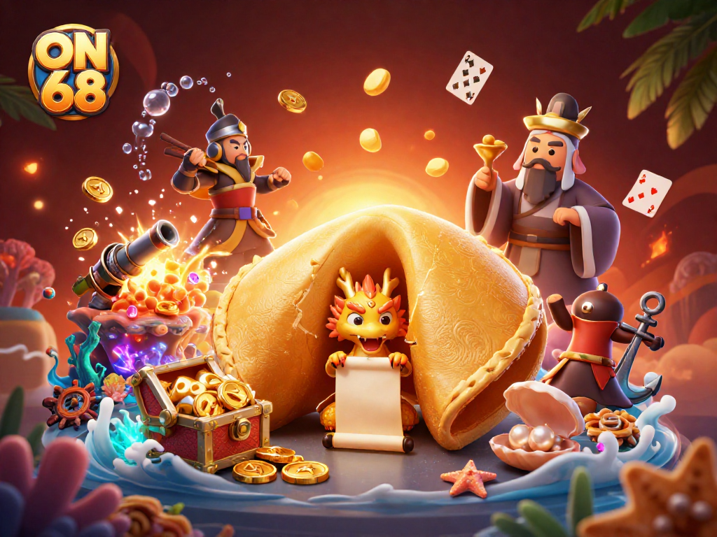 Experience massive winnings with ON 68's vibrant casino adventures featuring golden treasures and dynamic gameplay.