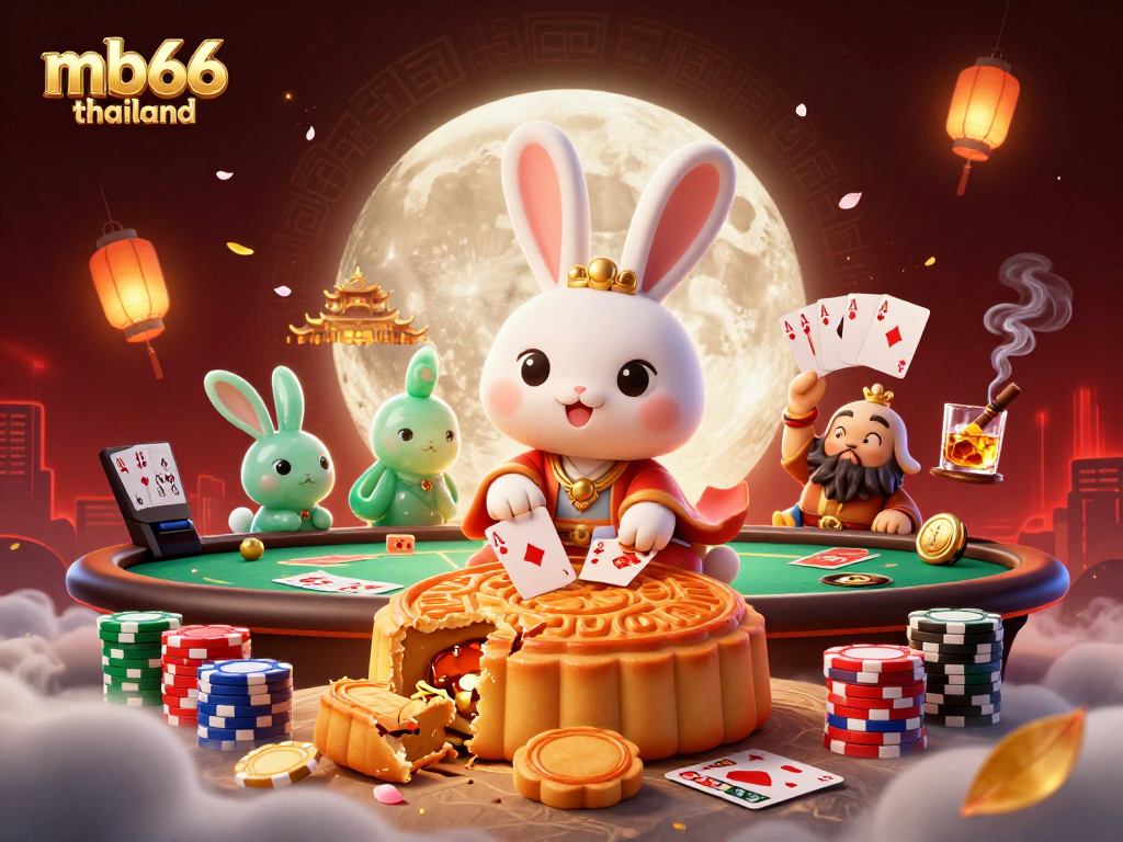 Experience thrilling gameplay at mb66 thailand with iconic poker and moon festival elements.