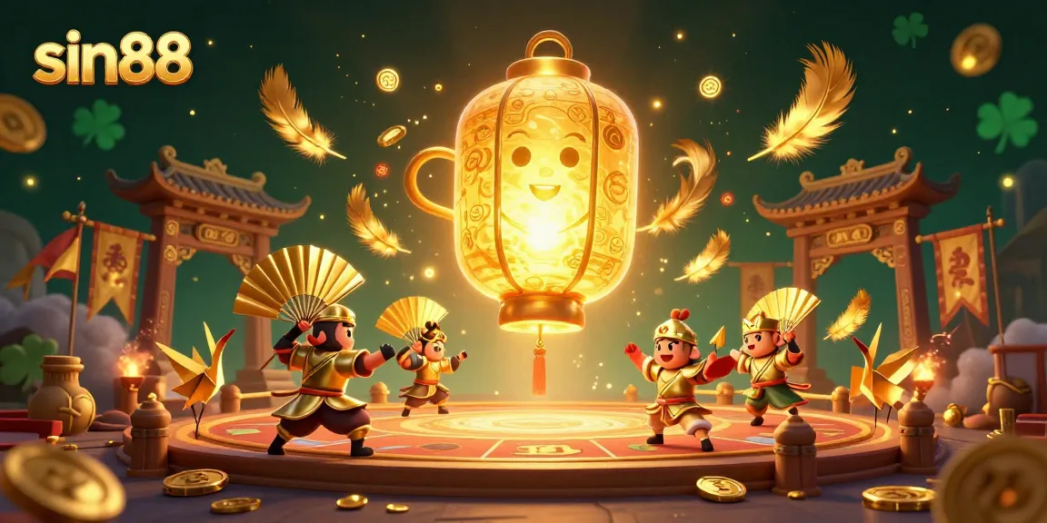 Join the excitement at sin88 with a vibrant night market casino illustration showcasing victory!
